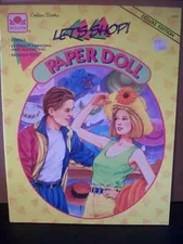 Vintage 1994 "Let's Shop" Paper Dolls by Golden - #2000  Complete & Unused