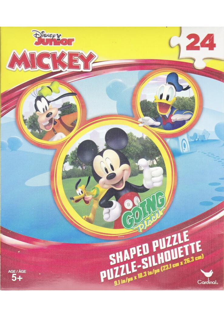 Disney Junior- Mickey Mouse, Donald Duck and Goofy Shaped Puzzle