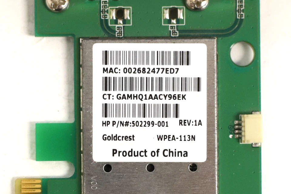 HP IEEE 802.11a/b/g/n Dual-Band Wireless WLAN PCIe Card P/N: 502299-001 Tested - Image 4 of 4