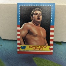 1987 TOPPS WWF WRESTLING DAVEY BOY SMITH #19