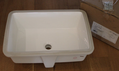 Icera L-2432.01 - St. Thomas, KARO II 18''x12'' China U/M White Rectangular Sink