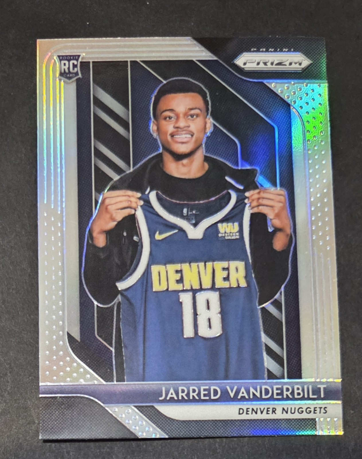 2018-19 Panini Prizm Jarred Vanderbilt Silver Prizm Rookie Card RC Ra #42 Lakers