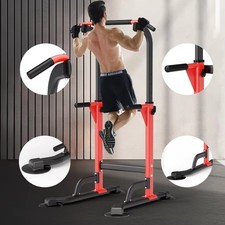 LBS Power Tower - Dip Station e barra estraibile per allenamenti palestra casa