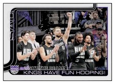 Light The Beam!: Kings Have Fun Hooping! 2025-26 Topps #295 Kings *315