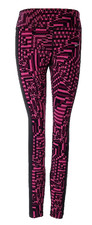 Womens S Nike pink and black print active leggings