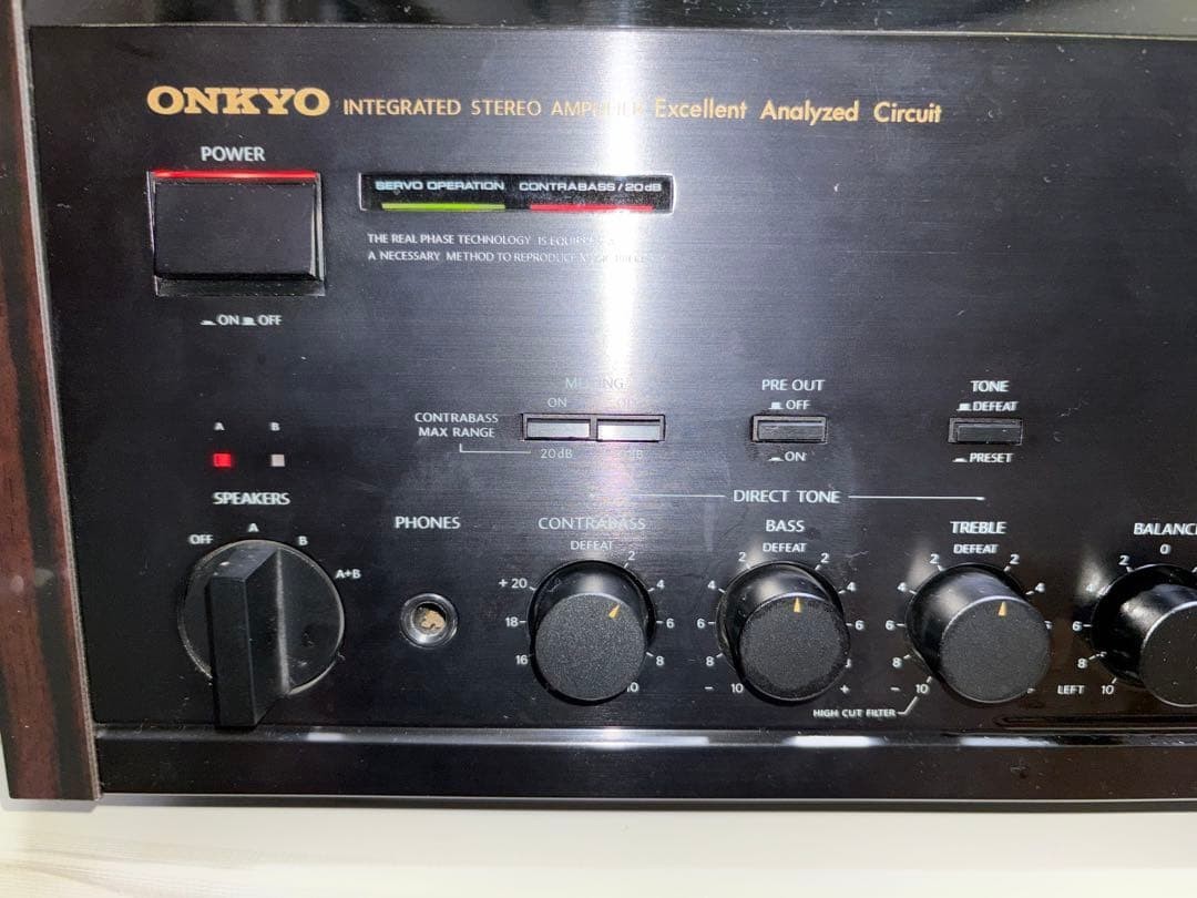 Onkyo インテグラアンプ　A-819XX B ONKYO Integra A-819XX Stereo Integrated Amplifier Black Vintage