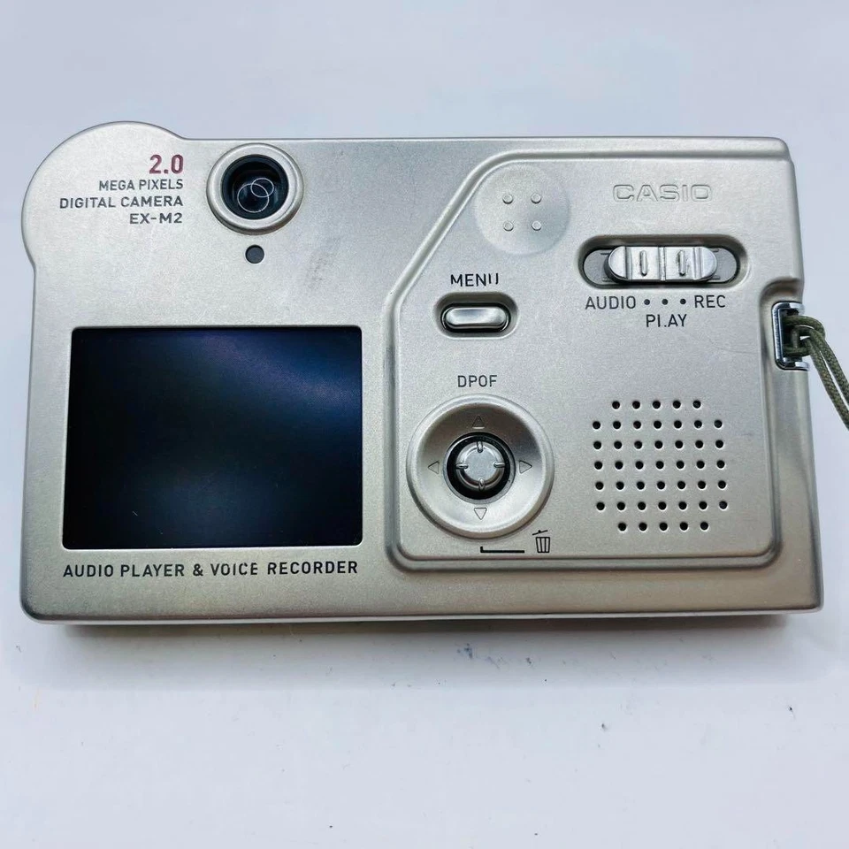 CASIO Exilim EX-M2 Digital Camera Silver Compact Tested Used - Image 4 of 4