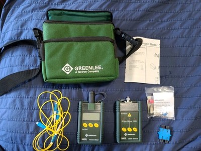 Greenlee 560XL Power Meter & 580XL-FC Fiber Optic Light Source with Case