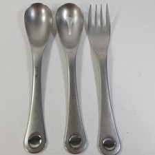 Robert Welch PENDULUM Serving Keyhole Spoon Fort Dot Stainless