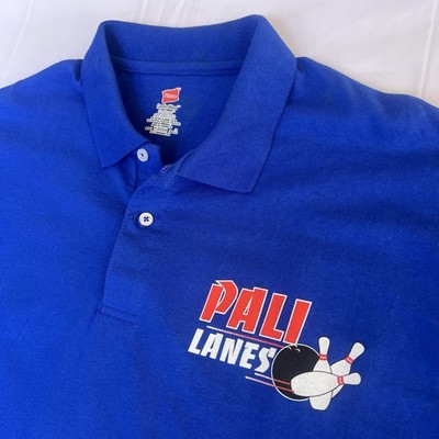 Oahu Bowling Shirt 2XL Blue Pali Lanes Polo Hawaii Kailua 300 Game Strike 3044