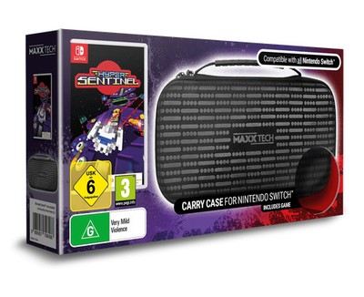 Maxx Tech Housse Premium pour Switch 1 & 2  + Jeu Hyper Sentinel Nintendo Switch