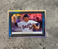 2021 Topps Gallery Nolan Ryan #26 Blue Parallel 16/75 Texas Rangers HOF