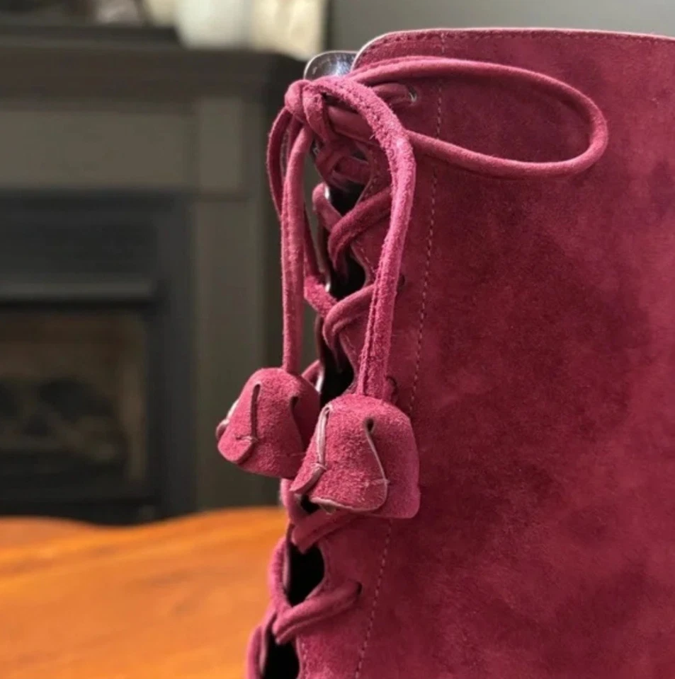 Coach женщин Lena Lux заглянуть носок каблука ботинок ботинки Sz 7 новый в коробке - Изображение 2 из 3