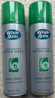 White Rain Classics Unscented Extra Hold Hair Spray 7 oz. Vintage Lot of 2