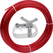 Pool Cover Winch and Cable Kit 100Ft Pool Cover Wire Ratchets for Winter Pool