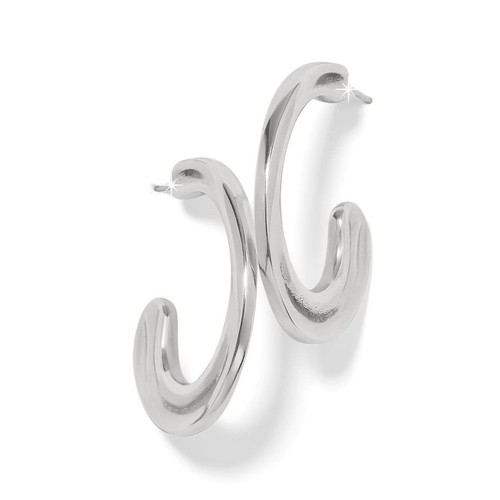 Brighton Silber Kaskade Creolen Ohrstecker Schmuck Neu mit Etikett - Bild 2 von 2
