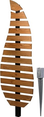 Dobar Rankhilfe Komplexus in Blattform zweifarbig aus Holz Rankgerüst
