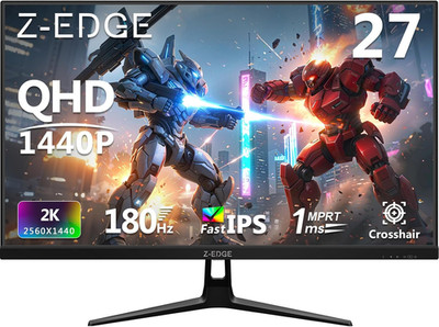 Z-Edge 27 Zoll QHD Gaming Monitor 180Hz 2K Fast IPS 1Ms 2560X1440, 350Cd/M² Hell