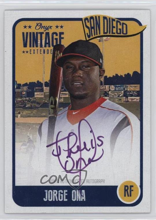 2020 Onyx Vintage Extended Purple Ink Auto /10 Jorge Ona 2020 Onyx Vintage Extended Purple Ink Auto /10 Jorge Ona