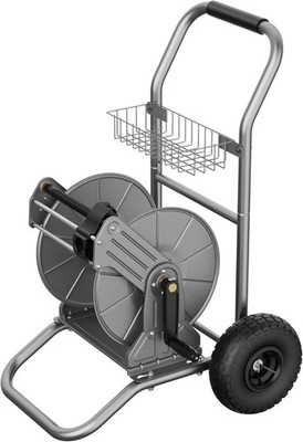 Giraffe Tools Heavy Duty Water Hose Reel Cart, Garden Hose Reel Cart with Wheel