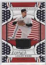 2022 Panini National Treasures Red White & Blue Materials 6/99 Logan Webb 11ur