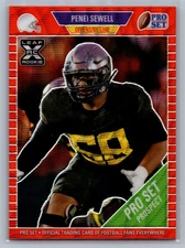 Penei Sewell 2021 Leaf Pro Set Rookie Red Wave /75 #71