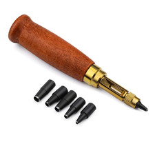 Adjustable Japanese Screw Punch, 6 Tip Sizes Adjustable Screw Hole Punch, Wood H
