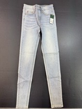 Women  s Wild Fable High Rise Skinny Jeans Light Wash 00 Long Stretch NWT NEW