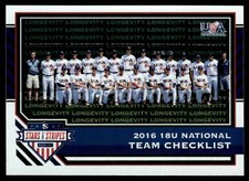 2017 Panini Stars and Stripes Longevity 18U National Team Checklist #2