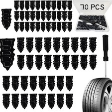 70PCS Heavy Duty Tire Plugs - Flat Tire Repair Kit with Vacuum Tool  35S 35L   