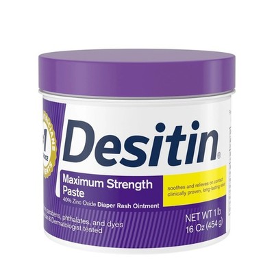 Desitin Maximum Strength Diaper Rash Paste 16 Oz With 40 Zinc Oxide Cream