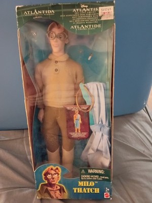 2000 Mattel Disney Atlantis Milo Thatch 12  Doll Figure w/ 2 Outfits