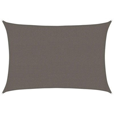 Sonnensegel 160 g/m² Anthrazit 2,5x4 m HDPE