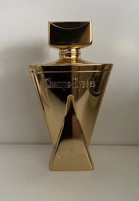 GUERLAIN CHAMPS ELYSEES 10 ML GOLD FLACON COLLECTIBLE PERFUME BOTTLE VINTAGE  