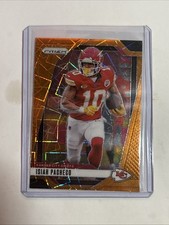 2024 Panini Prizm Isiah Pacheco Orange Lazer Prizm -#139 Kansas City Chiefs