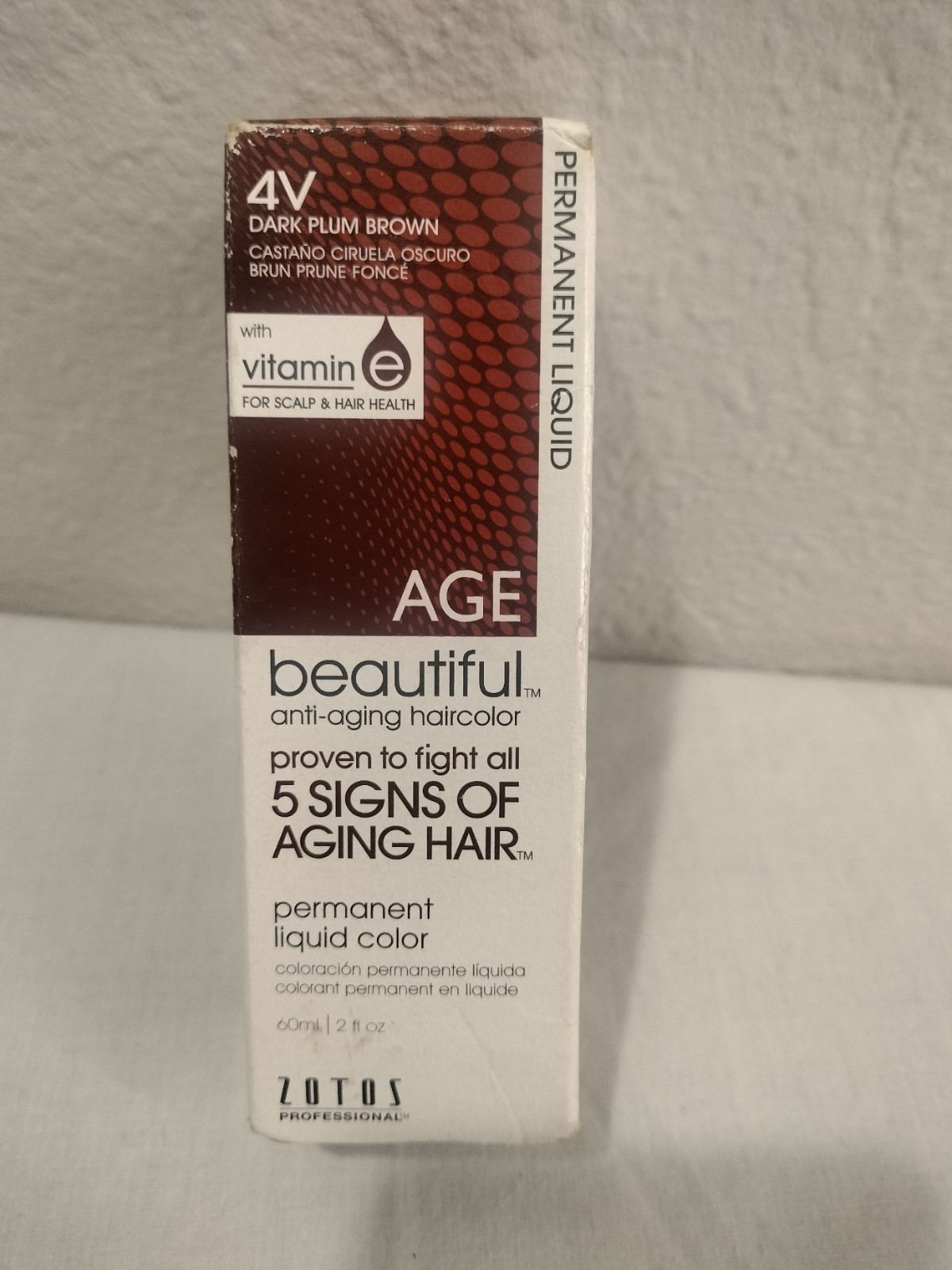 Dye. 4v Dark Plum Brown New