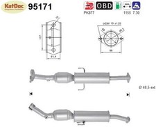 ✅ Katalysator für Toyota Auris 1.2, 85kW, Euro 6
