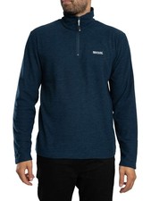 Regatta Men's Thompson Marl Half Zip Fleece, Blue