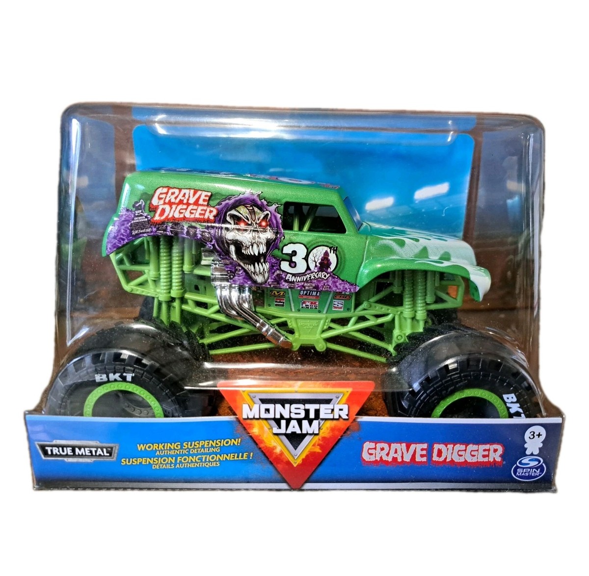 Monster Jam Grave Digger Bad to the Bone 30th Anniversary 1:24