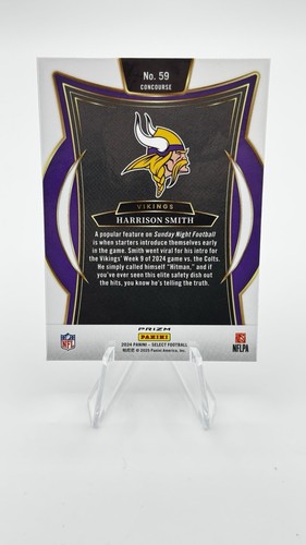 2024 Panini Select - Concourse Harrison Smith #59 Red & Blue Prizm Shock - Picture 2 of 2