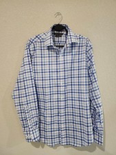 Tommy Hilfiger TH Flex Slim Fit Stretch Plaid Dress Shirt 15.5 32/33