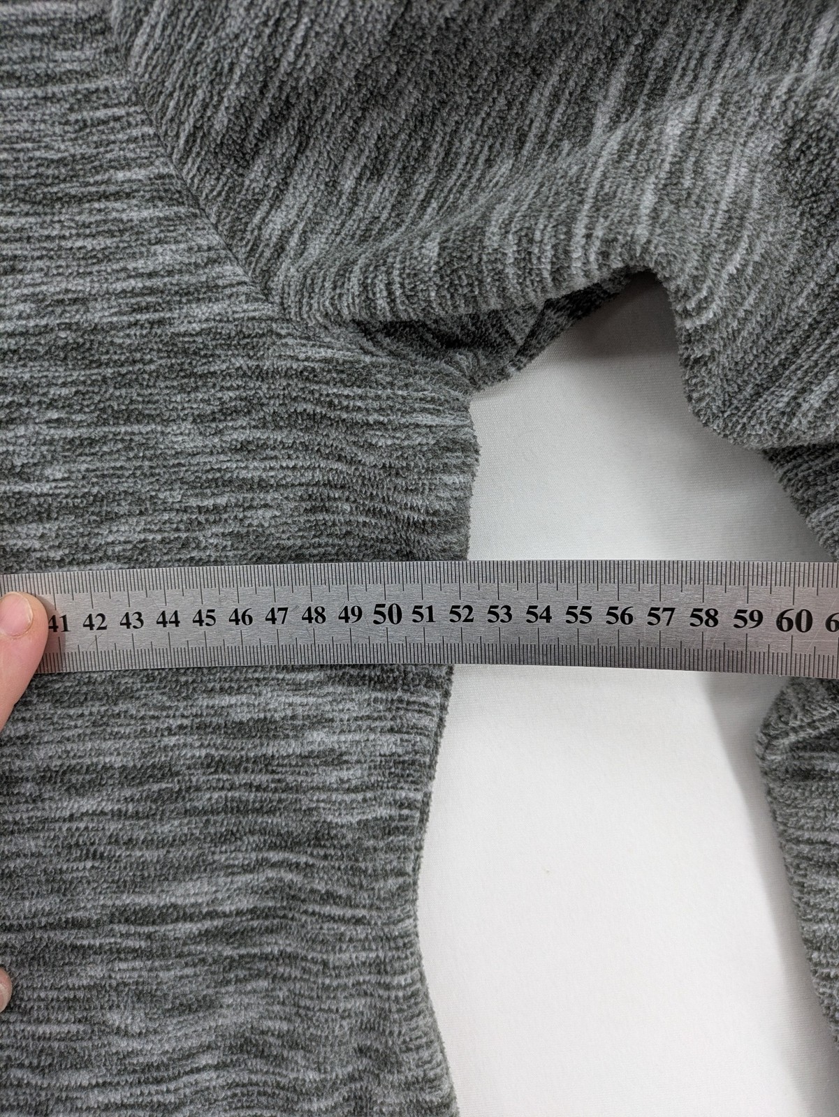 Crane Damen Hoodie Pullover Gr M 40/42 Grau Meliert Fleece Sweatshirt Langarm image 8