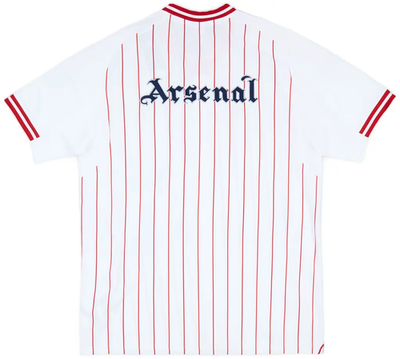 adidas Arsenal ベースボールシャツ adidas Arsenal Red Pinstripes Baseball Jersey White US Pack Shirt