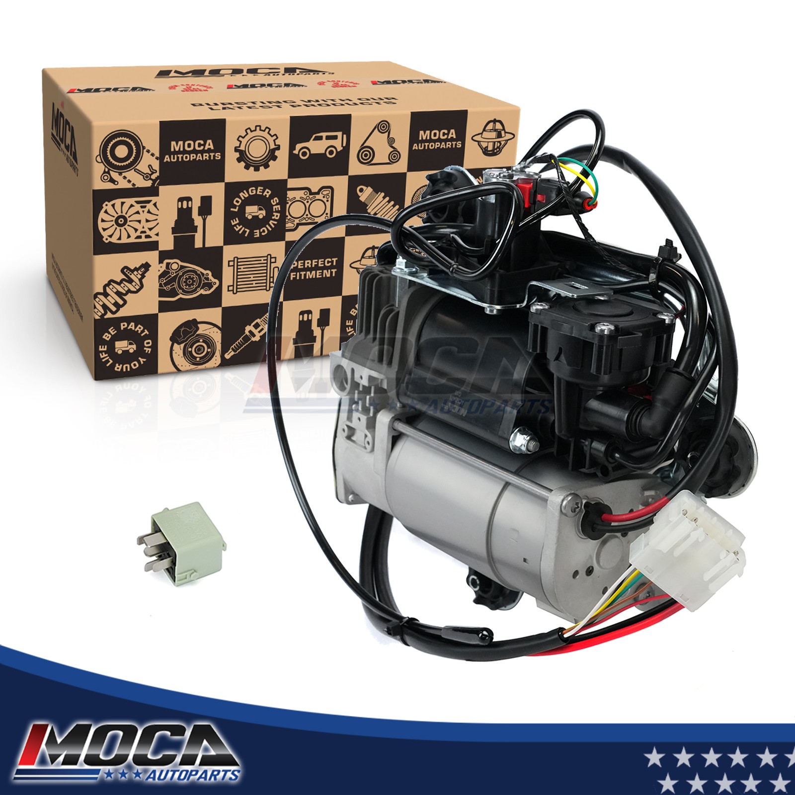 Air Suspension Compressor for 00-06 BMW X5 04-16 Rolls-Royce Phantom V12  DOHC