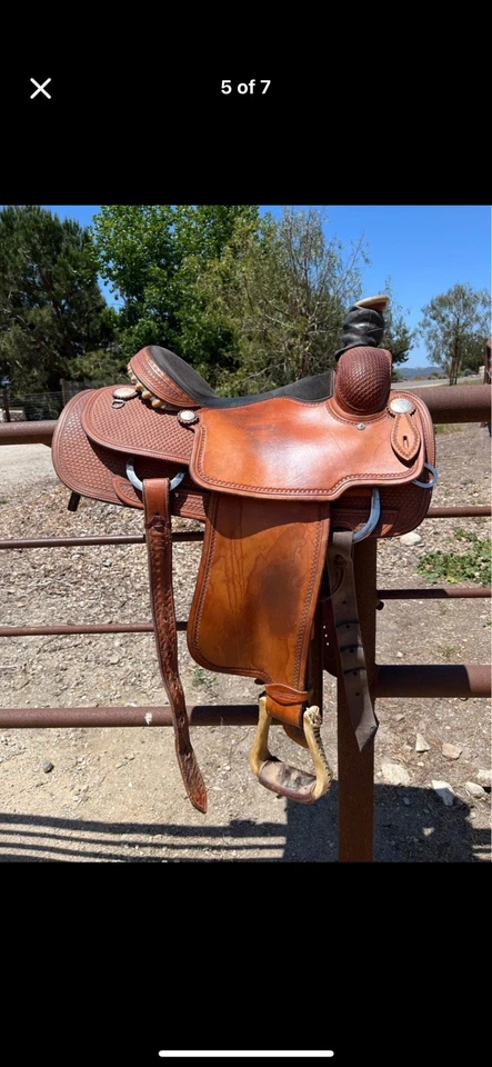 Martin Team Roping Saddle 15” - Image 4 of 4