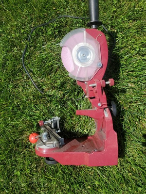 #ad Northern Tool Bench Mount Electric Chain Sharpener 193020 With Discs $159.99