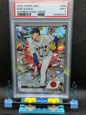 Roki Sasaki 2023 Topps World Baseball Classic International Gems Dodgers WS SSP