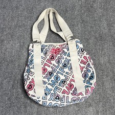 Fox Racing Women Handbag Purse White Pink Blu...