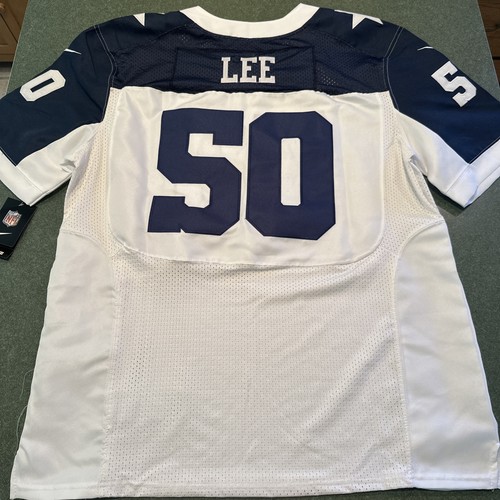 Dallas Cowboys Sean Lee Navy Blue White Elite Throwback Jersey NWT Size 52 - Picture 5 of 5
