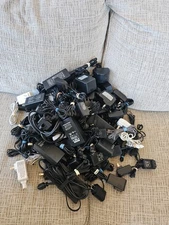 Huge Lot of 100 AC Adapter Charger Power Supply Different Brands, Types, Voltage
